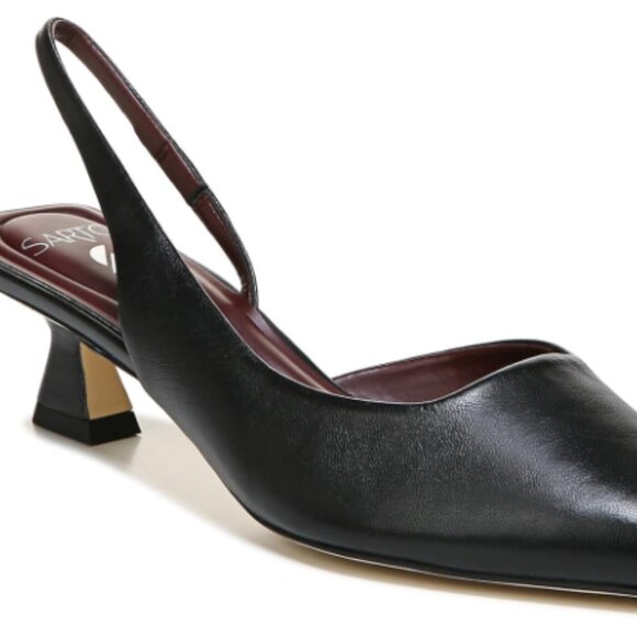 Sarto Devin Pointed Toe Kitten Heel Slingback Pump - Picture 5 of 9
